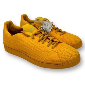 Adidas Originals X Pharrell Williams Superstar Primeknit Gold Yellow